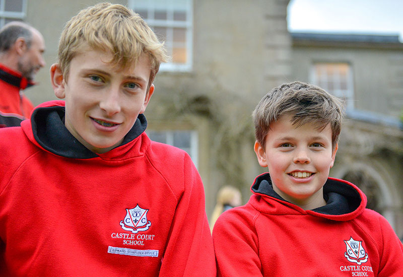 Boys on house sports day