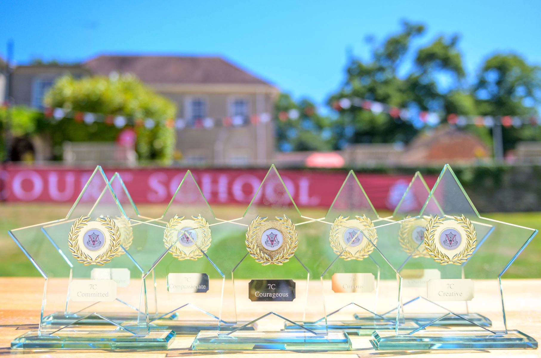 photo of castle court 7c's awards on a table