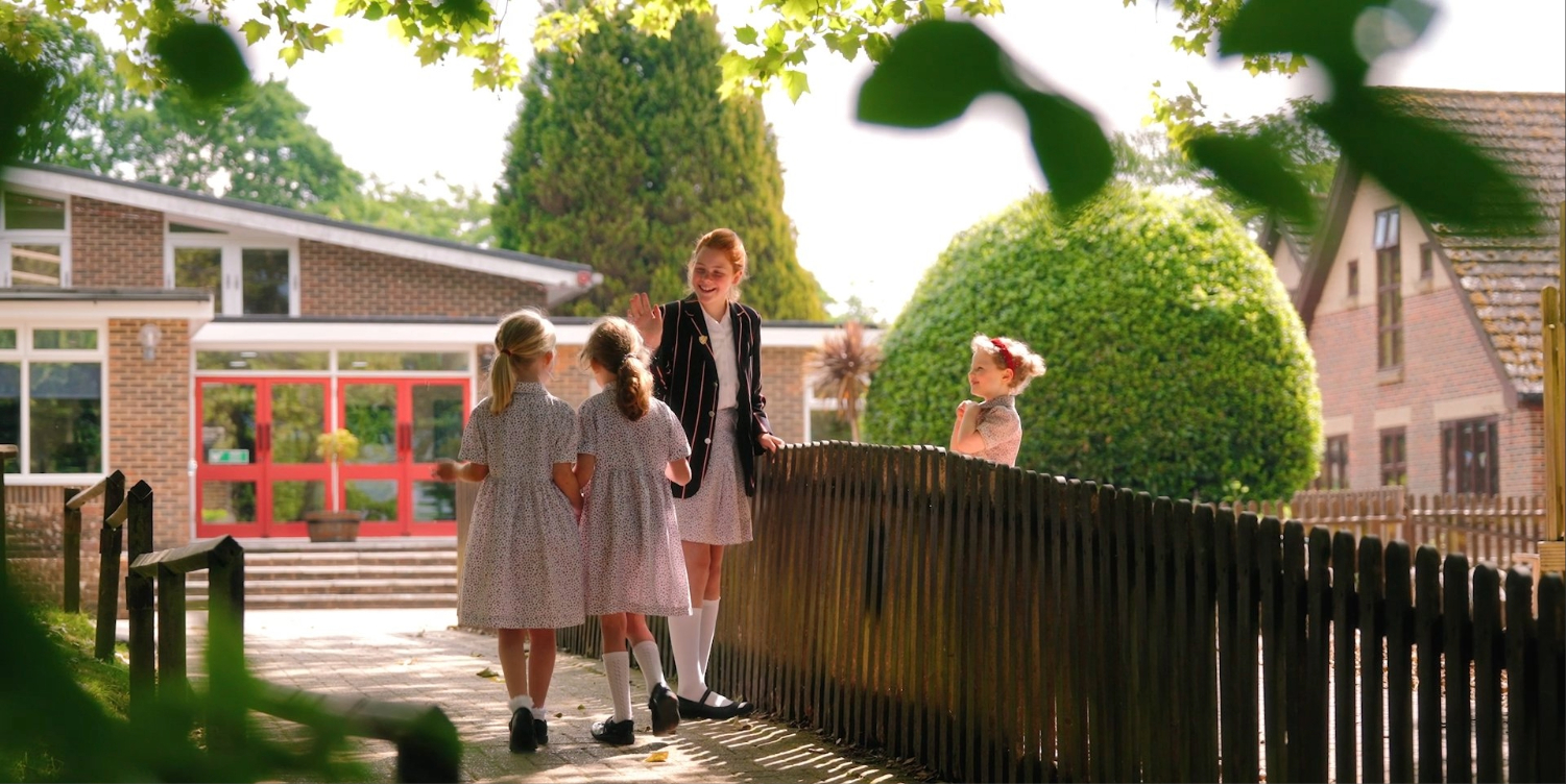 photo of students interacting at break time